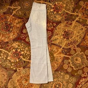 Vintage Levis 517 Corduroy Pants Light Blue White Tab Flare 30x30 Women's 70s